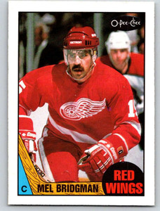 1987-88 O-Pee-Chee #17 Mel Bridgman VG Detroit Red Wings 