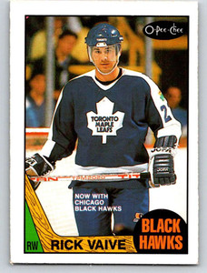 1987-88 O-Pee-Chee #155 Rick Vaive VG Chicago Blackhawks 