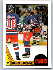 SOLD 183621 1987-88 O-Pee-Chee #129 Marcel Dionne VG New York Rangers 