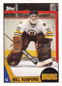 1987-88 Topps #13 Bill Ranford VG  RC Rookie Boston Bruins 