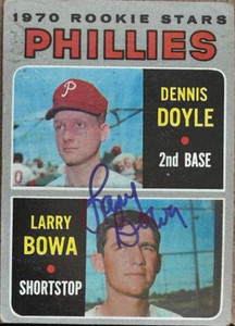 Larry Bowa Autographed 1970 Topps #539 Rookie Card