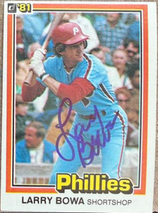Larry Bowa Autographed 1981 Donruss #142