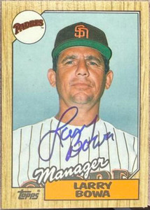 Larry Bowa Autographed 1987 Topps Traded Tiffany #8T