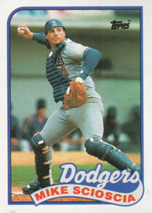 1989 Topps #755 Mike Scioscia NM-MT Los Angeles Dodgers 