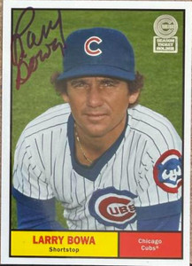 Larry Bowa Autographed 2013 Topps Archives Chicago Cubs Season Ticket Holder #CUBS-69