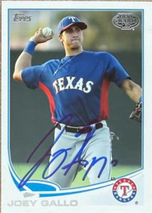 Joey Gallo Autographed 2013 Topps Pro Debut #192 