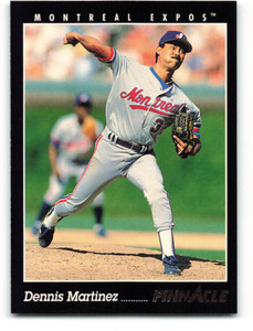 1993 Pinnacle #38 Dennis Martinez VG Montreal Expos 