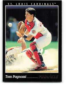 SOLD 72836 1993 Pinnacle #62 Tom Pagnozzi VG St. Louis Cardinals 