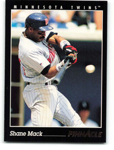 1993 Pinnacle #78 Shane Mack VG Minnesota Twins 