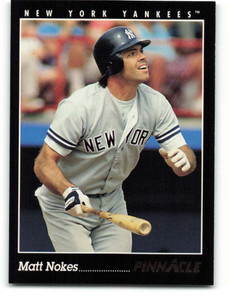 1993 Pinnacle #82 Matt Nokes VG New York Yankees 