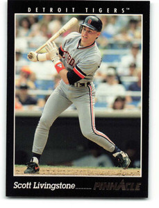 1993 Pinnacle #106 Scott Livingstone VG Detroit Tigers 