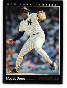 1993 Pinnacle #109 Melido Perez VG New York Yankees 