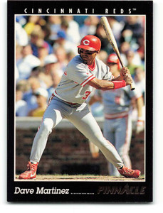 1993 Pinnacle #132 Dave Martinez VG Cincinnati Reds 