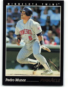 1993 Pinnacle #135 Pedro Munoz VG Minnesota Twins 