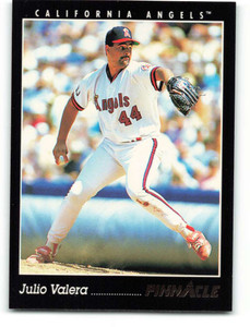 1993 Pinnacle #139 Julio Valera VG California Angels 