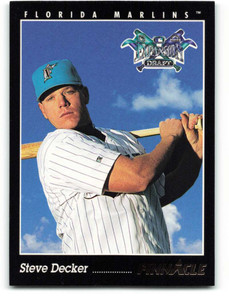 1993 Pinnacle #233 Steve Decker VG Florida Marlins 