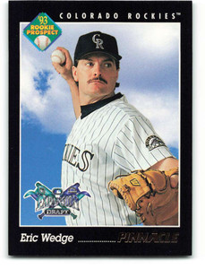 1993 Pinnacle #239 Eric Wedge VG RC Rookie Colorado Rockies 