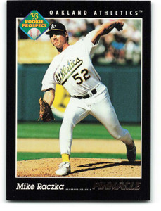 1993 Pinnacle #277 Mike Raczka VG Oakland Athletics 