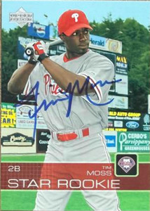 Tim Moss Autographed 2003 Upper Deck Prospect Premieres #58 