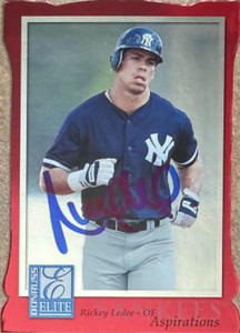 Ricky Ledee Autographed 1998 Donruss Elite - Aspirations #113 PR750