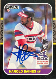 Harold Baines Autographed 1987 Donruss #429