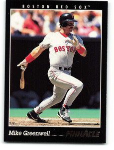 1993 Pinnacle #102 Mike Greenwell VG Boston Red Sox 