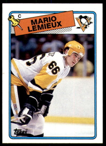 SOLD 181776 1988-89 Topps #1 Mario Lemieux VG Pittsburgh Penguins 