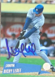 Ricky Ledee Autographed 2000 Stadium Club #117 