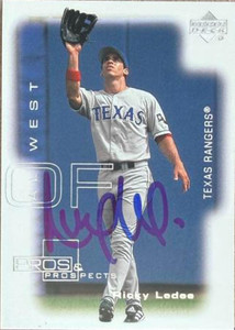 Ricky Ledee Autographed 2000 Upper Deck Pros & Prospects #170 