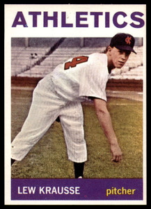 1964 Topps #334 Lew Krausse VG Kansas City Athletics 