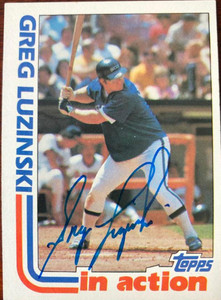 Greg Luzinski Autographed 1972 Topps #112