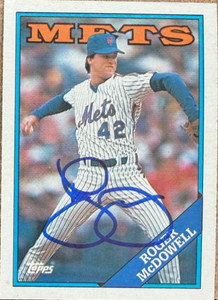 Roger McDowell Autographed 1988 Topps #355  