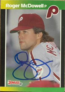 Roger McDowell Autographed 1989 Donruss Baseball's Best #16