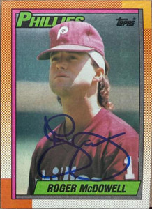 Roger McDowell Autographed 1990 Topps #625
