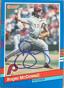 Roger McDowell Autographed 1991 Donruss #166