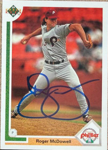 Roger McDowell Autographed 1991 Upper Deck #406