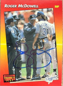 Roger McDowell Autographed 1992 Triple Play #80