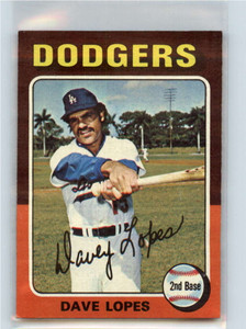 1975 Topps #93 Davey Lopes VG Los Angeles Dodgers 