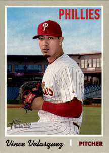 2019 Topps Heritage #149 Vince Velasquez NM-MT  Philadelphia Phillies 
