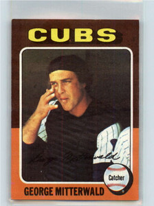 1975 Topps #411 George Mitterwald VG Chicago Cubs 