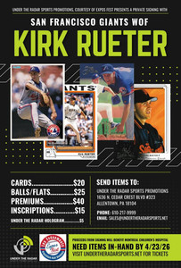 Kirk Rueter Autograph Baseball Cards