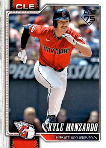 2026 Topps #309 Kyle Manzardo NM-MT Cleveland Guardians 