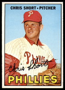 1967 Topps #395 Chris Short VG RC Rookie Philadelphia Phillies 