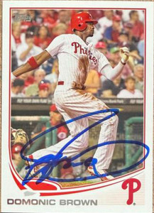 Domonic Brown Autographed 2013 Topps #625 