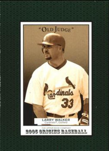 2005 UD Origins Old Judge #43 Larry Walker NM-MT St. Louis Cardinals 