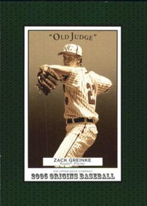2005 UD Origins Old Judge #174 Zack Greinke NM-MT Kansas City Royals 
