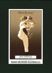 2005 UD Origins Old Judge #192 Jeff Francis NM-MT Colorado Rockies 