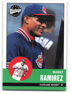 2001 Upper Deck Vintage #51 David Segui/Manny Ramirez UER NM-MT  