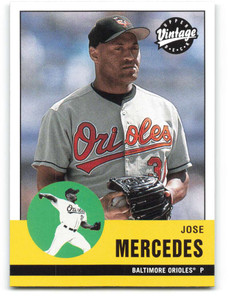 2001 Upper Deck Vintage #72 Jose Mercedes NM-MT  Baltimore Orioles 