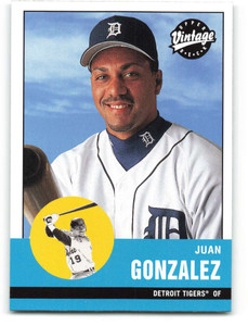 2001 Upper Deck Vintage #118 Juan Gonzalez NM-MT  